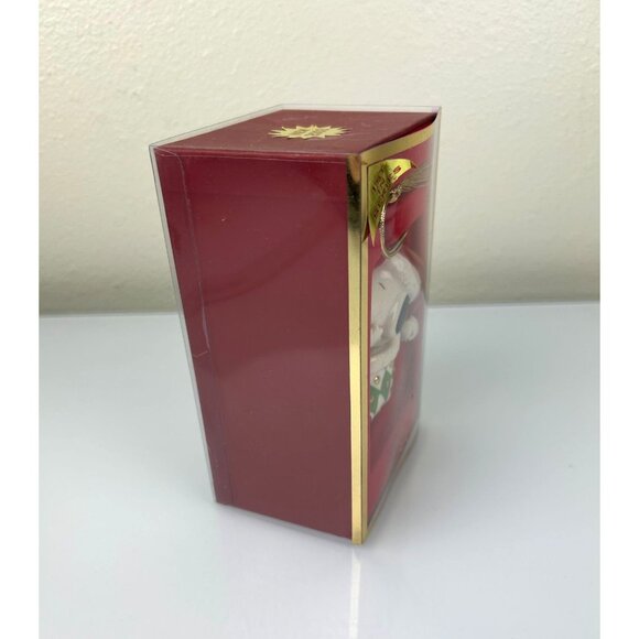 LENOX Peanuts Snoopy in Stocking Christmas Tree Ornament Holiday Porcelain VTG - Picture 9 of 16